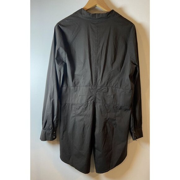 XCVI Blouse Shirt High Lo Brown Size Large L - Picture 3 of 4